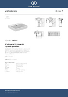 Ideal Standard I.Life B Раковина 55x15 см с 1 отверстием под смеситель и переливом, цвет: euro white T460801