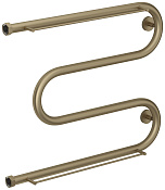 Сунержа М-образный Полотенцесушитель водяной 66х53,6h см, две полки, цвет: золотой шёлк матовый 32-4008-5065