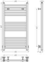 Сунержа Модус Полотенцесушитель водяной 45х80,7h см, цвет: золотой шёлк матовый 32-0250-8040