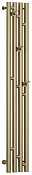 Сунержа Кантата 3.0 Полотенцесушитель электрический 19,1х120h см, левое, цвет: золотой шёлк матовый 32-5846-1216