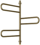 Сунержа Парео 4.0 Полотенцесушитель поворотный электрический 5х53,5х77,3h см, цвет: золотой шёлк мат 32-0823-0773