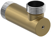 Сунержа Уголок переходной с клапаном НР G 1/НР G 1, цвет: золотой шёлк матовый 32-1523-1010