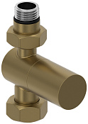 Сунержа Вентиль регулировки темпер. прямой (цилиндр), НР G 1/2 / НГ G 3/4, цвет: золотой шёлк мат. 32-1401-1234