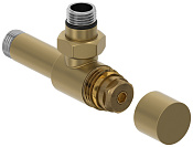 Сунержа Вентиль регулировки температуры угловой, НР G 1/2 / НР G 1/2, цвет: золотой шёлк матовый 32-1404-1212