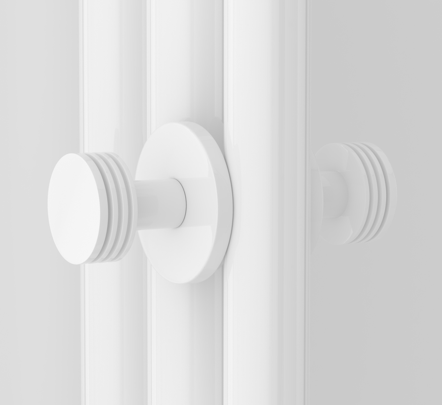 Сунержа Каньон Вешалка полотенцесушителя двойная, цвет: белый глянцевый 12-2010-0004