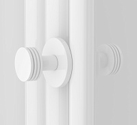 Сунержа Каньон Вешалка полотенцесушителя двойная, цвет: белый глянцевый 12-2010-0004