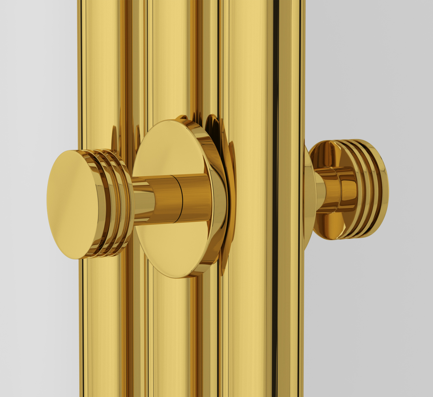 Сунержа Каньон Вешалка полотенцесушителя двойная, цвет: золото глянцевое 03-2010-0004