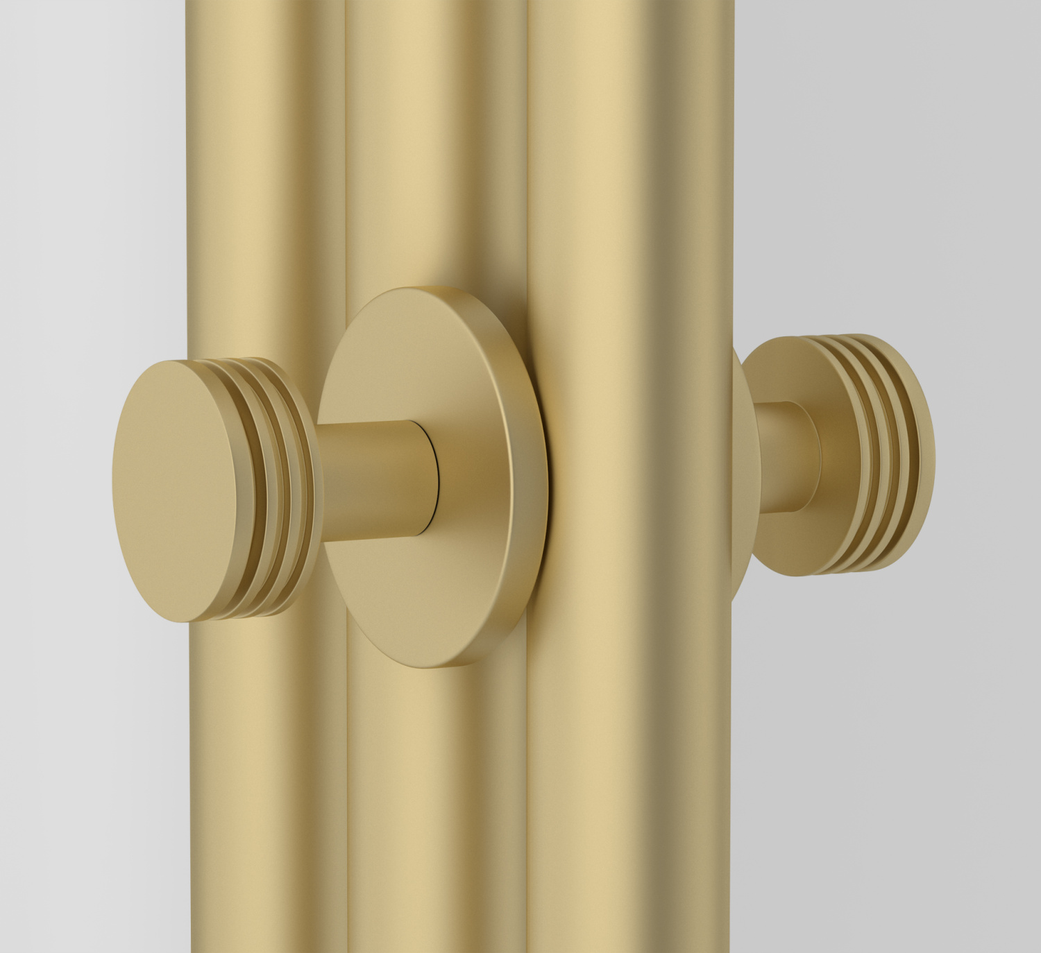 Сунержа Каньон Вешалка полотенцесушителя двойная, цвет: шампань матовая 022-2010-0004