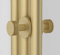 Сунержа Каньон Вешалка полотенцесушителя двойная, цвет: шампань матовая 022-2010-0004