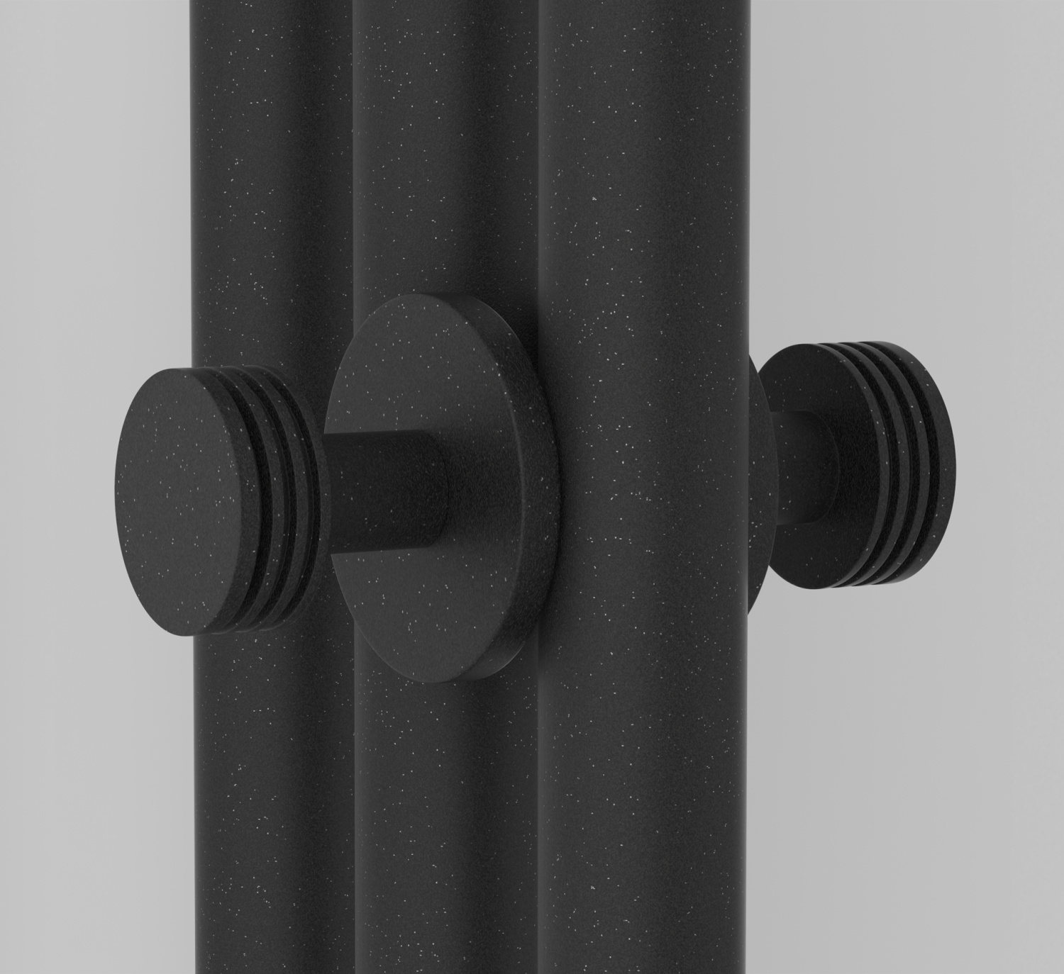 Сунержа Каньон Вешалка полотенцесушителя двойная, цвет: тёмный титан муар матовый 15-2010-0004