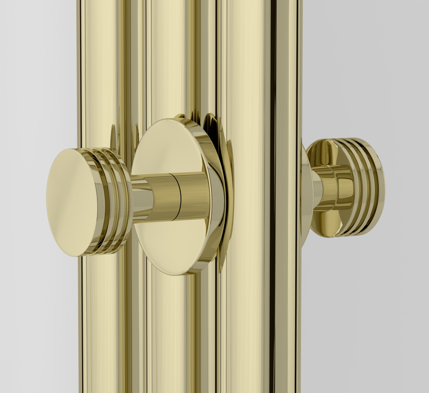 Сунержа Каньон Вешалка полотенцесушителя двойная, цвет: шампань глянцевая 020-2010-0004