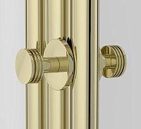 Сунержа Каньон Вешалка полотенцесушителя двойная, цвет: шампань глянцевая 020-2010-0004