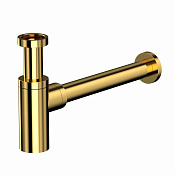 Whitecross Сифон для раковины, латунь, цвет: золото глянцевое A186GL