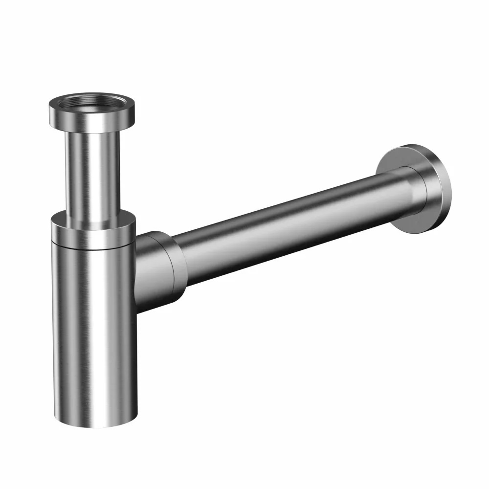 Whitecross Сифон для раковины, латунь, цвет: никель брашированный A186NIB