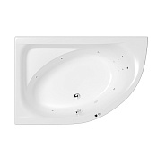 Whitecross Aquarella Ванна гидромас. угловая Line - левая, 170х110 см, цвет: белый, фурнитура хром 0108.170110.100.LINE.CR