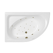 Whitecross Aquarella Ванна гидромас. угловая Relax - лев, 170х110 см, цвет: белый, фурнитура бронза 0108.170110.100.RELAX.BR