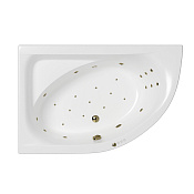 Whitecross Aquarella Ванна гидромас. угловая Ultra - лев, 170х110 см, цвет: белый, фурнитура бронза 0108.170110.100.ULTRA.BR