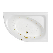 Whitecross Aquarella Ванна гидромас. угловая Nano - прав, 170х110 см, цвет: белый, фурнитура золото 0109.170110.100.NANO.GL