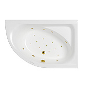 Whitecross Aquarella Ванна гидромас. угловая Relax - прав, 170х110 см, цвет: белый, фурнитура золото 0109.170110.100.RELAX.GL