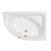 Whitecross Aquarella Ванна гидромас. угловая Soft - прав, 170х110 см, цвет: белый, фурнитура золото 0109.170110.100.SOFT.GL