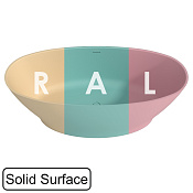 Whitecross Glock Ванна отдельностоящая 170х80,5 см, перелив по центру, цвет: по RAL матовый 0221.170080.2XXXX