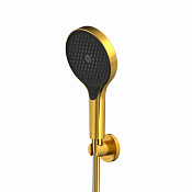 Whitecross Душевой гарнитур: лейка 13,2см, 3 режима, шланг 150 см, цвет: золото брашированное SET50TOPGLB