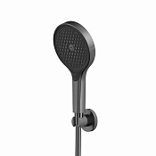 Whitecross Душевой гарнитур: лейка 13,2см, 3 режима, шланг 150 см, цвет: графит брашированный SET50TOPGM