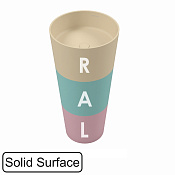 Whitecross Air Раковина напольная d40,5х82,5h см без перелива, слив в пол, цвет: по RAL матовый 0738.040040.2XXXX