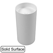 Whitecross Altar Раковина напольная d43х86h см без перелива, слив в пол, цвет: белый матовый 0737.043043.200S