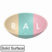 Whitecross Jade Раковина чаша из Solid Surface d40,5 см, без перелива, цвет: по RAL матовый 0703.040040.2XXXX
