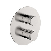 Cisal X32 Смеситель для душа термостатический на 2 потребителя, встр., цвет: brushed stainless steel X1018100D1