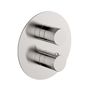 Cisal X32 Смеситель для душа термостатический на 2 потребителя, встр., цвет: brushed stainless steel X1018200D1