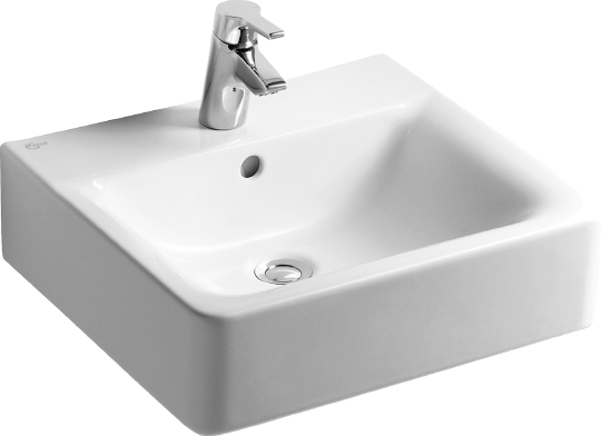 Ideal Standard Connect Раковина подвесная 50x46 см, с переливом, цвет: euro white E788401