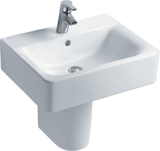 Ideal Standard Connect Раковина подвесная 50x46 см, с переливом, цвет: euro white E788401