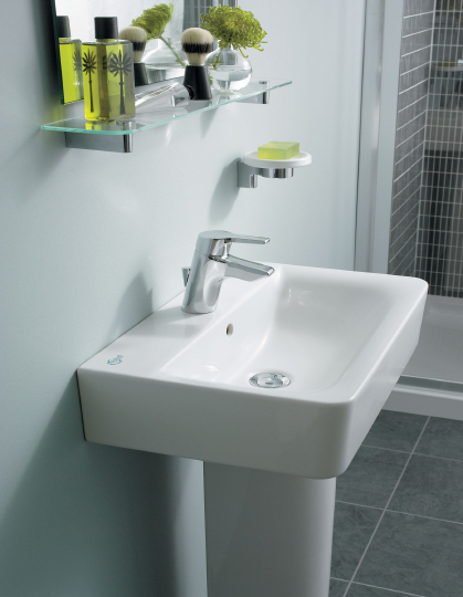 Ideal Standard Connect Раковина подвесная 50x46 см, с переливом, цвет: euro white E788401