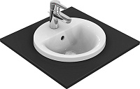 Ideal Standard Connect Раковина встраиваемая сверху 38x38 см, с переливом, цвет: euro white E504101