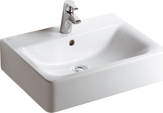 Ideal Standard Connect Раковина подвесная 55x46 см, с переливом, цвет: euro white E784401