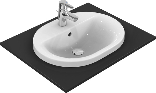 Ideal Standard Connect Раковина встраиваемая сверху 55x43 см, с переливом, цвет: euro white E503901