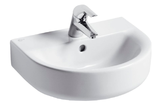 Ideal Standard Connect Раковина подвесная 45x36 см, с переливом, цвет: euro white E796801