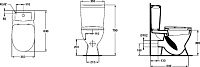 Ideal Standard Eurovit Чаша для унитаза моноблок с крышкой, цвет: euro white V337001