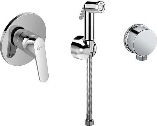 Ideal Standard Гигиенический душ со смесителем, шланговым подключением и шлангом, цвет: chrome B0040AA