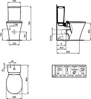 Ideal Standard Connect Air Чаша для унитаза моноблок безободковая, цвет: euro white E013701