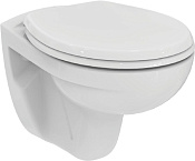 Ideal Standard Ecco-Eurovit Унитаз подвесной безободковый, крышка микролифт, цвет: euro white K881201