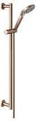 Keuco Ixmo Душевой гарнитур: штанга 85,5см, шланг 160см, душ. лейка 3 вида струи, цвет: красное зол. 59587 290801