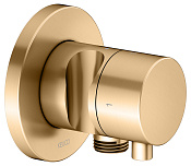 Keuco Ixmo Запорный вентиль с переключателем на 2 потребителя DN15 и держателем лейки, цвет: латунь 59557 251201