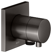 Keuco Ixmo Запорный вентиль DN15, внешняя часть, c выводом для шланга, цвет: титан черный 59541 351102