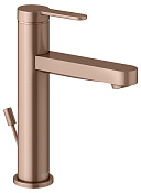 Keuco Ixmo Смеситель для раковины рычажный 130, с д/к и гарнитуром для слива, цвет: красное зол. 59501 293001