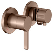 Keuco Edition 400 Смеситель для душа встр., внешняя часть, 2 потреб., с переключ., цвет:красное зол. 51551 291221