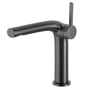 Keuco Edition 400 Смеситель для раковины рычаж. 150, без д/к и гарнитура слива, цвет: хром черный 51502 130100