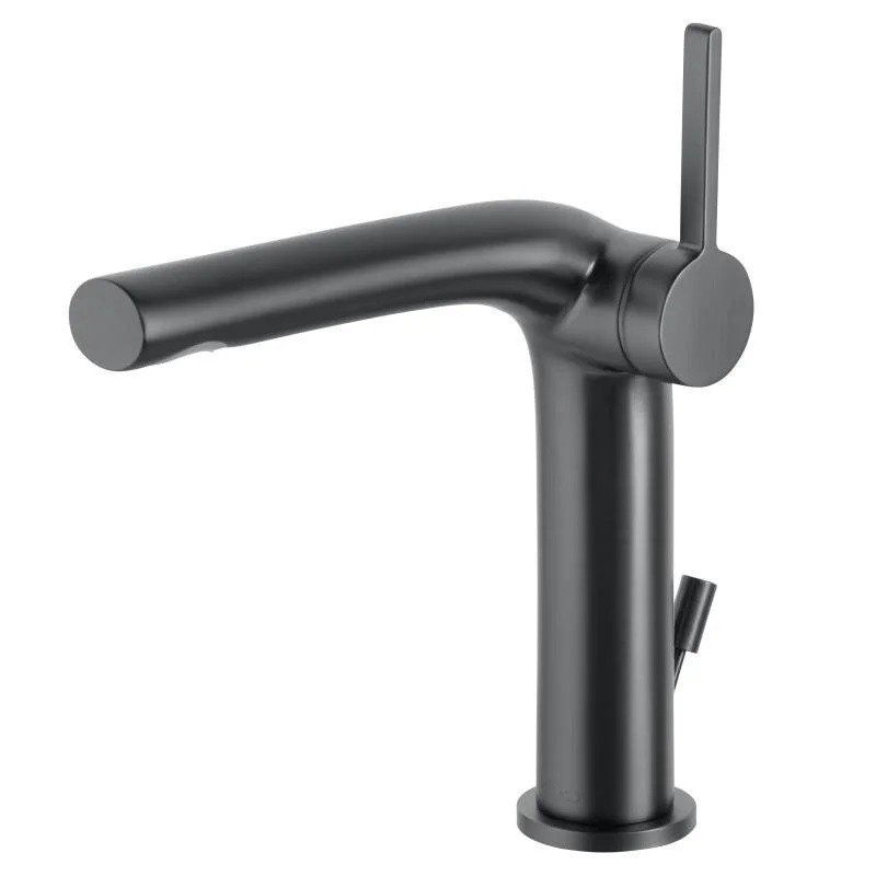 Keuco Edition 400 Смеситель для раковины рычажный 150, с д/к и гарнитуром слива, цвет:хром черный 51502 130000